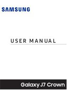 Samsung Galaxy J7 Crown manual. Tablet Instructions.